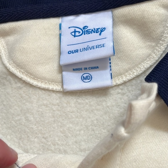 Disney BoxLunch Exclusive Our Universe Embroidered Sweatshirt Size M - Picture 2 of 11